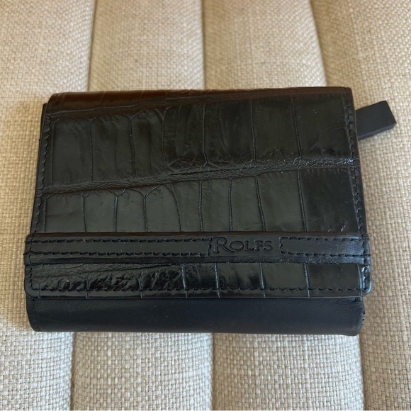 Rolfs Black Leather Wallet - Picture 1 of 4
